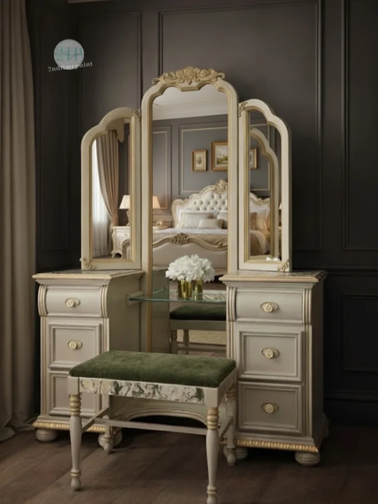 16 Vintage Vanity Ideas to Elevate Your Beauty Space 9 Victorian Inspired Vanity Sets