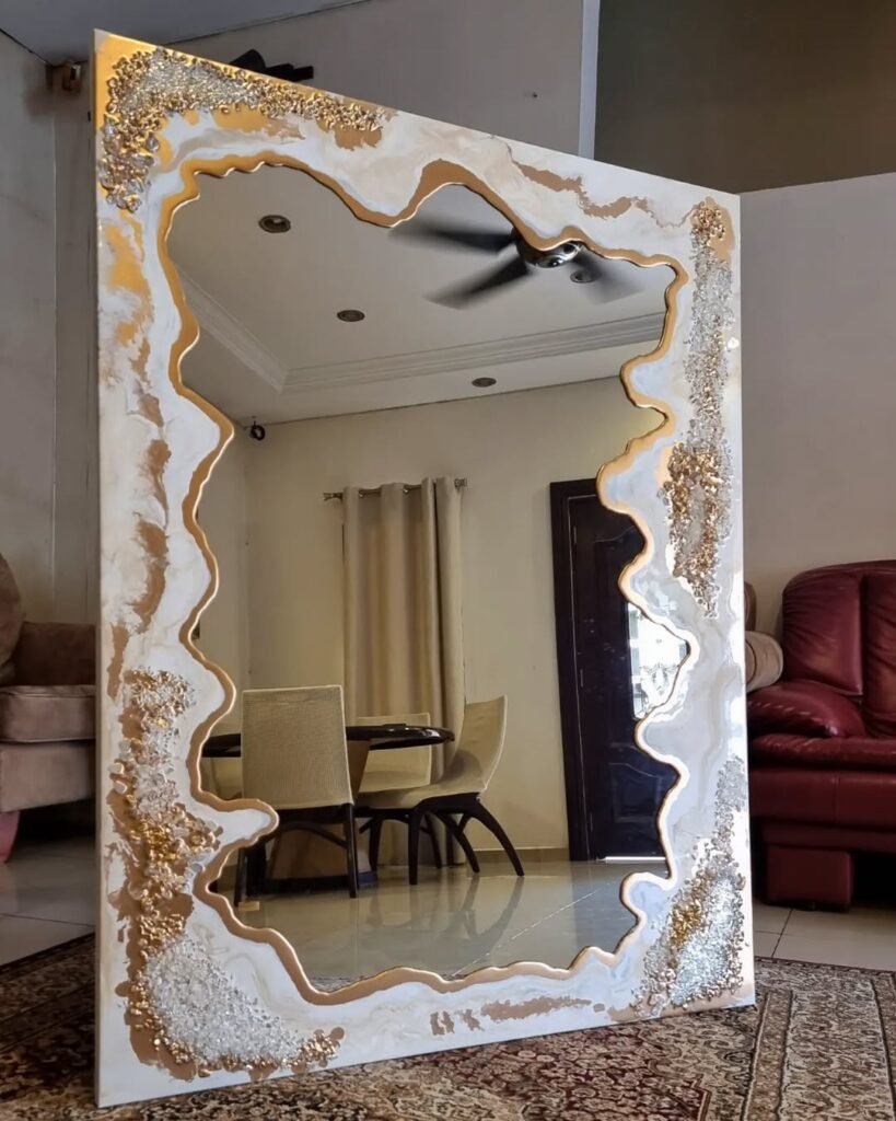 Gold Leaf Mirror Painting