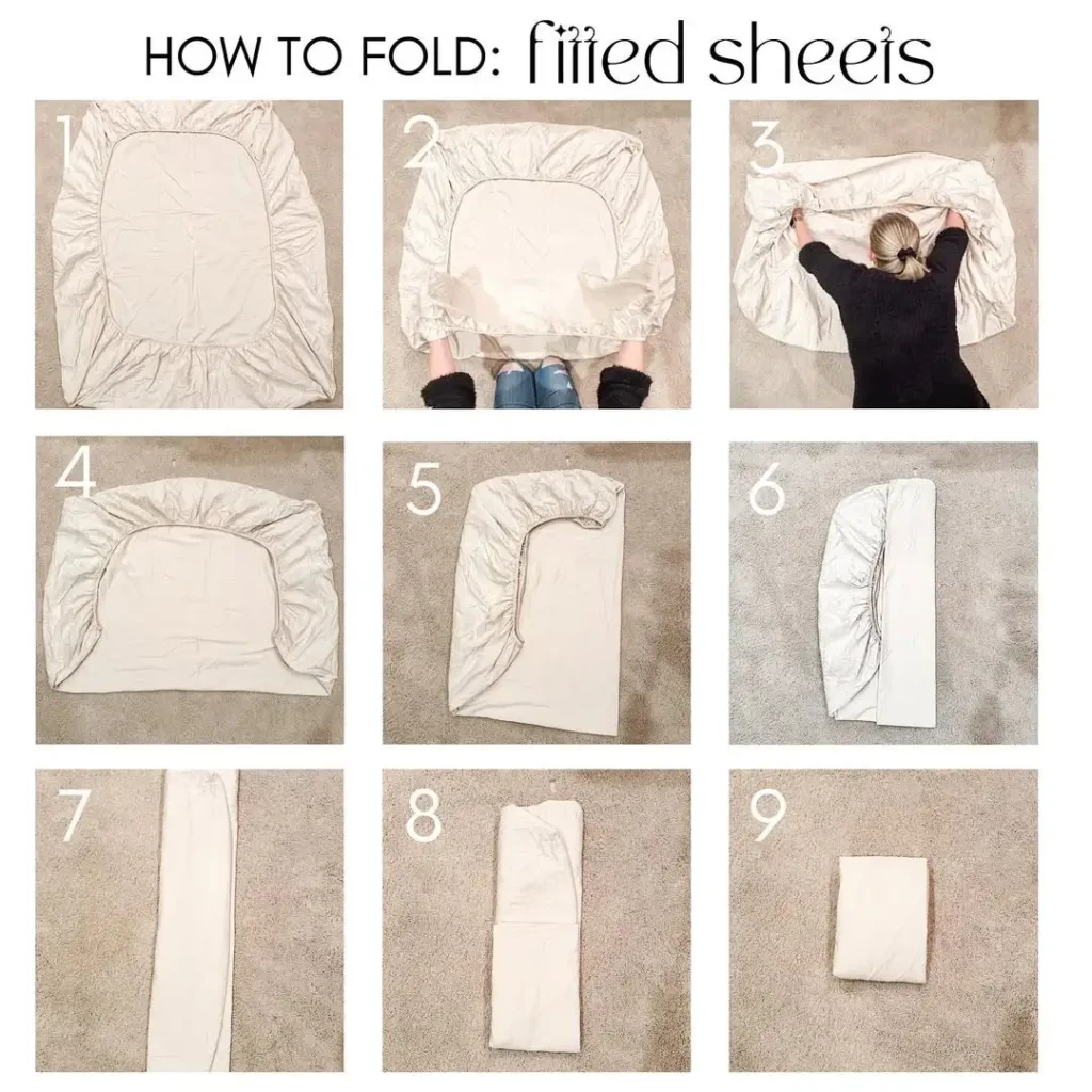 15 Linen Closet Organization Ideas For a Tidy Home 5 Sheet Set Folding Methods
