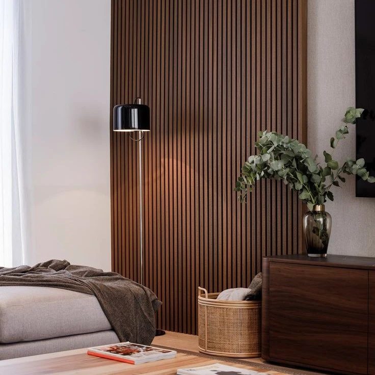 Dark Walnut Panel Walls